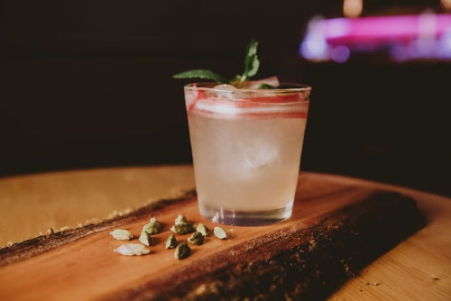 Delicious rhubarb cocktail